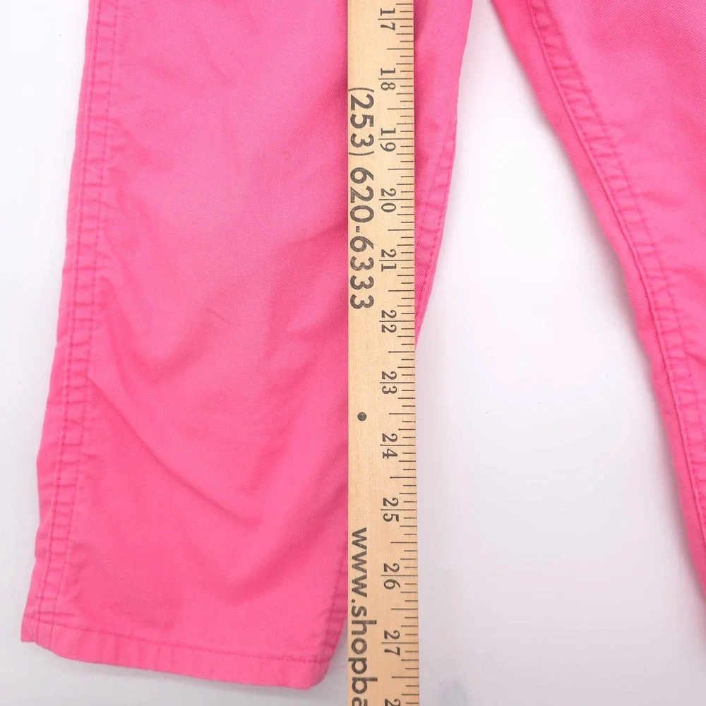 OshKosh Bgosh Girls Pink Cotton Overalls Vintage 90s Size 4T